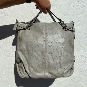 NWT Coach Grey and Pink Shoulder Bag